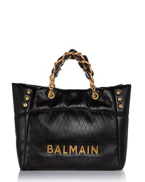 1945 Soft Cabas Embossed Leather Tote in Black