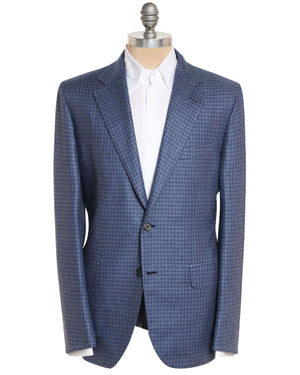 Bluette and Royal Blue Checked Plume Sportcoat