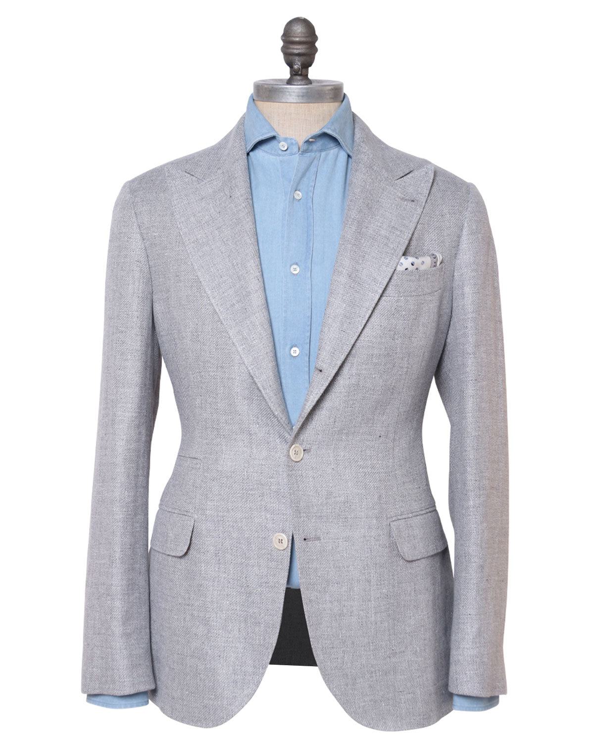 Grey Linen Blend Sportcoat