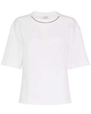White Monili Crewneck T-Shirt
