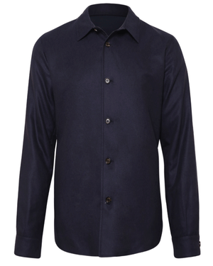 Blue Scuro Cashmere Single Breasted Jacket