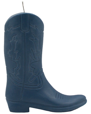 Cowboy Boot Candle in Denim Blue