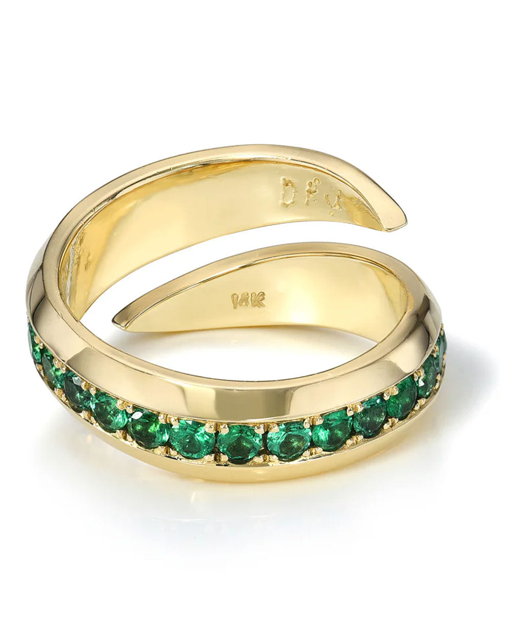 Emerald Claw Ring