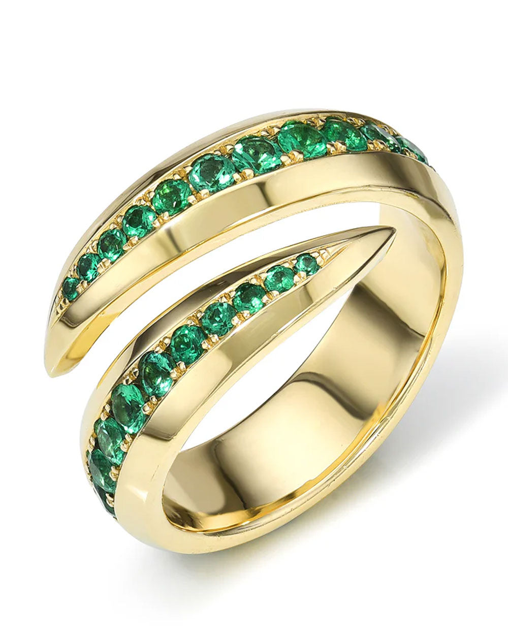 Emerald Claw Ring