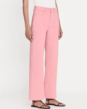 Le Jane Wide Crop Jean in Washed Dusty Pink