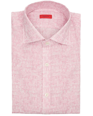 Isaia Red and White Sportshirt