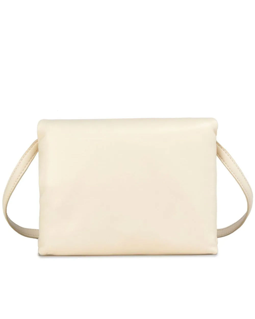 Leather Prisma Pouch in Ivory