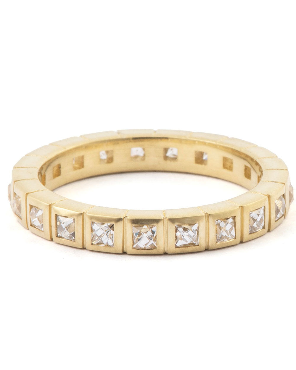 French Cut Diamond Stack Ring