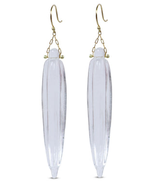 Crystal Pine Needle Earrings