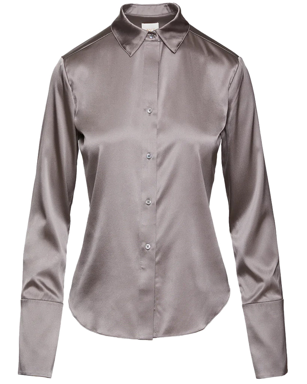 Gunmetal Silk Bessette Shirt