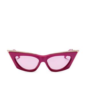 V-Goldcut Cat Eye Sunglasses in Pink