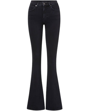 Beverly Skinny Flare Jean in Washed Onyx