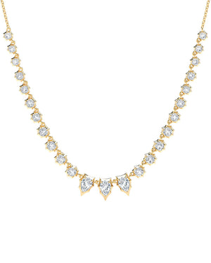 18k Yellow Gold Envoy Diamond Riviera Necklace