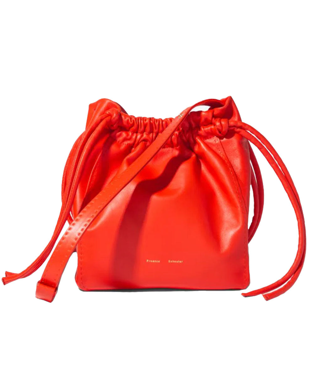 Proenza Schouler Drawstring Pouch Crossbody Bag in Poppy Stanley