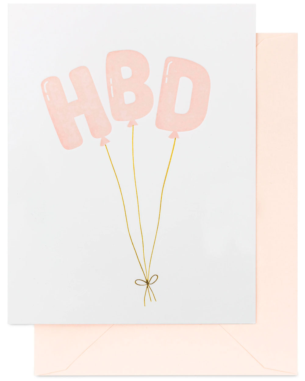 HBD Balloons Holiday Card