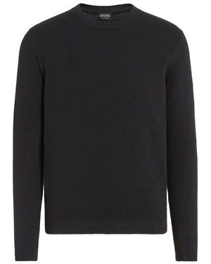 Black Oasi Cashmere Crewneck Sweater