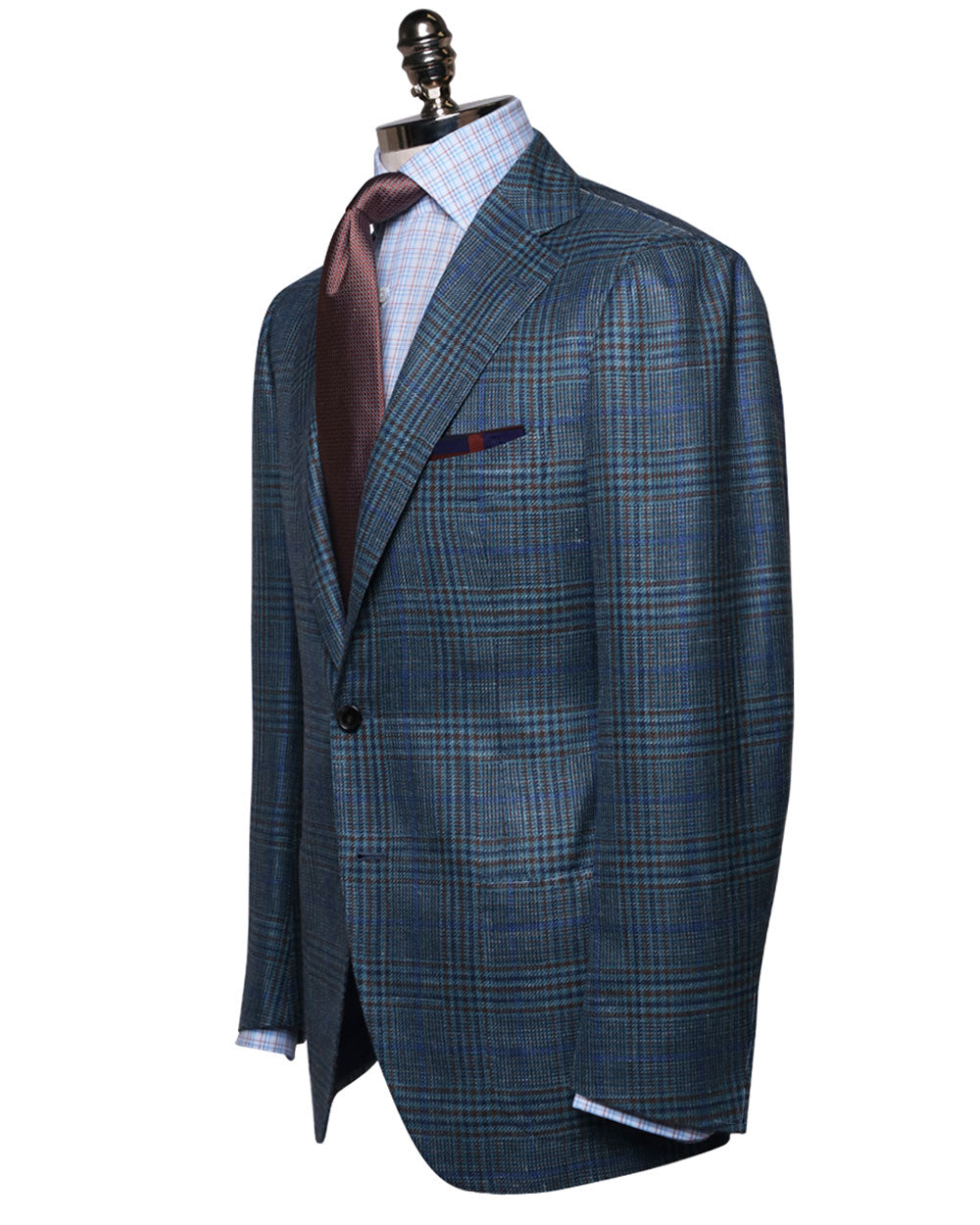 Teal and Blue Plaid Sportcoat