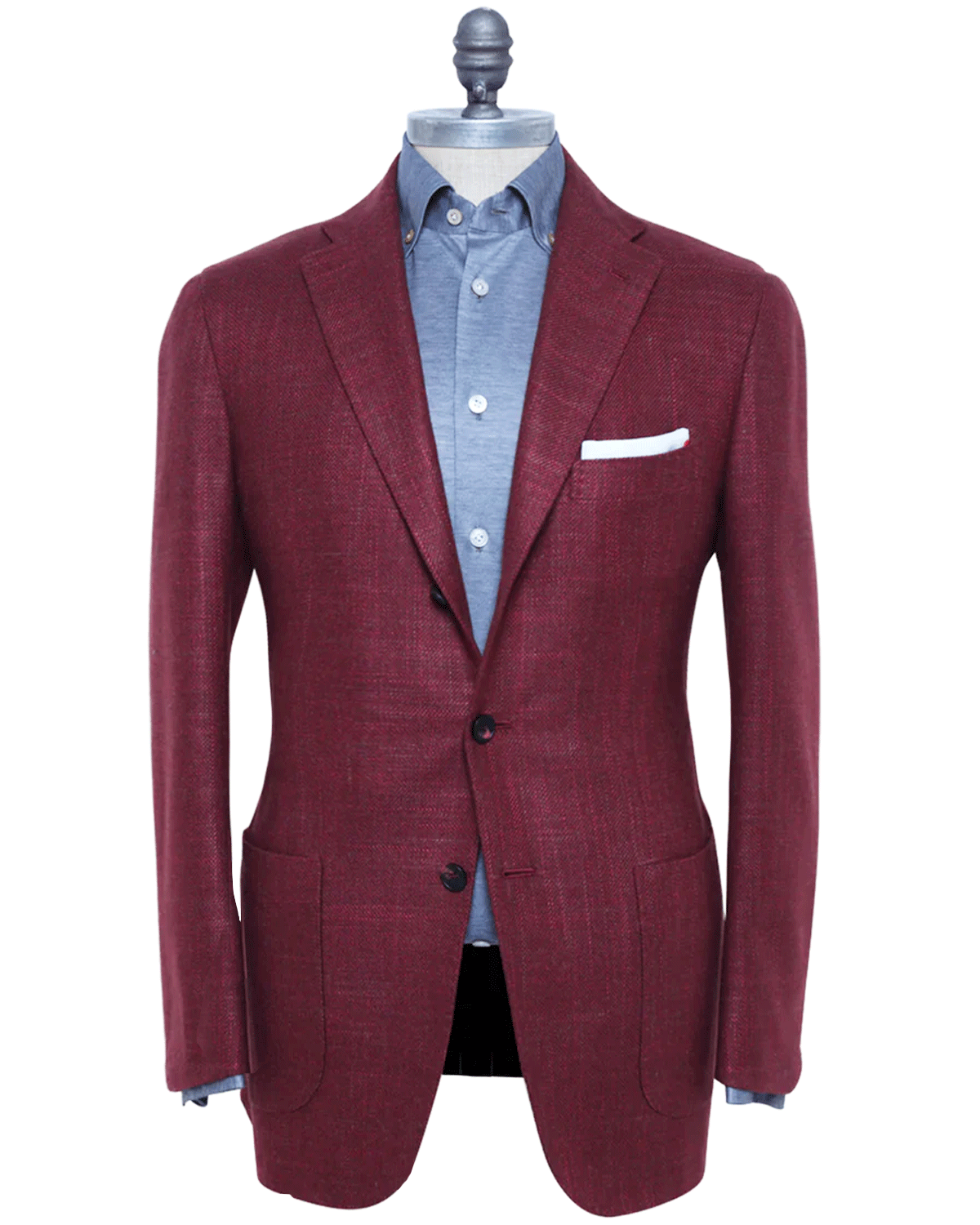 Red and Chocolate Textured  Sportcoat