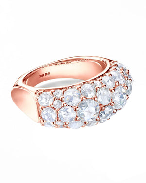 Rose Gold Diamond Cluster Ring