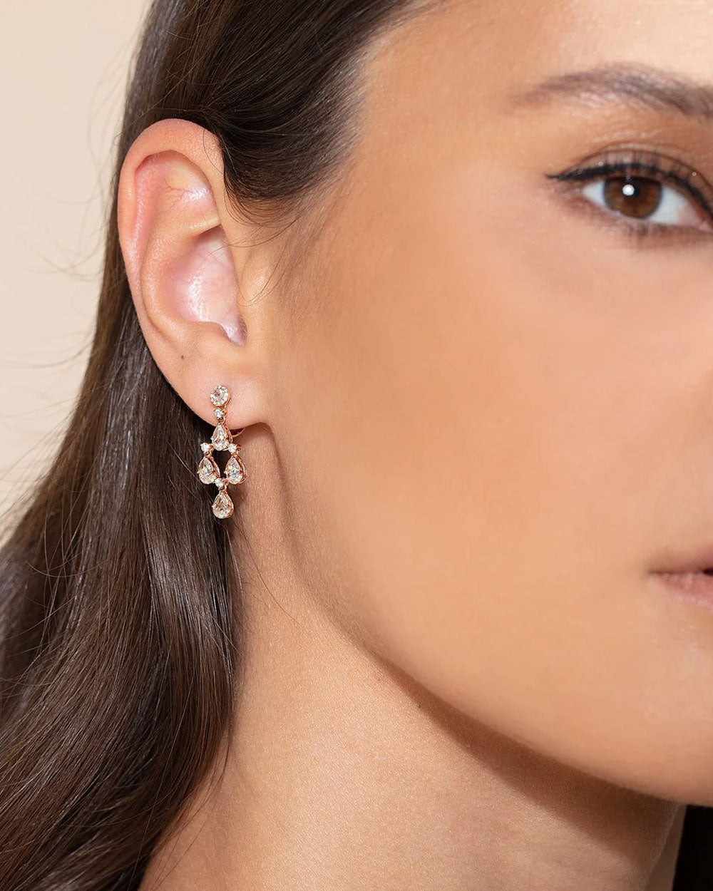 Diamond Mini Chandelier Earrings