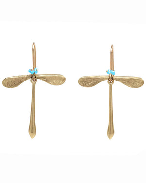 Turquoise Damsel Fly Earrings
