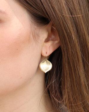 Medium Rose Petal Earrings