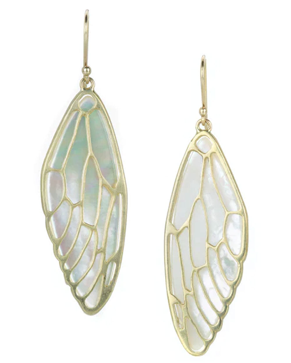 Mother of Pearl Cicada Wing Earrings