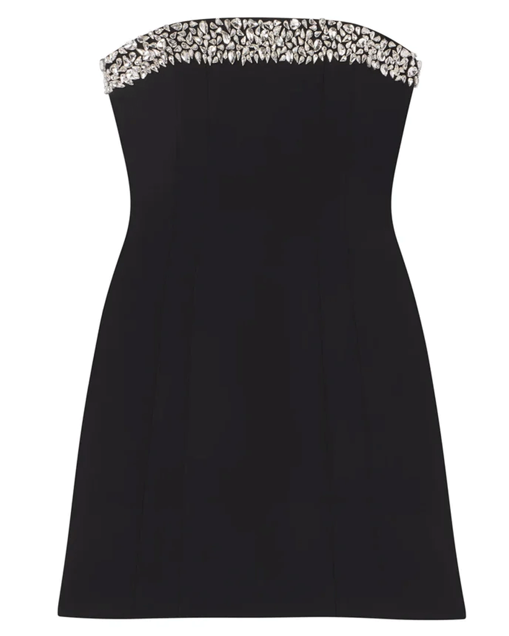 Black Crystal Elsie Dress