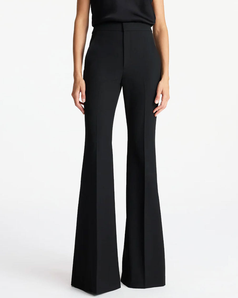 Black Anders High-Rise Flared Pant