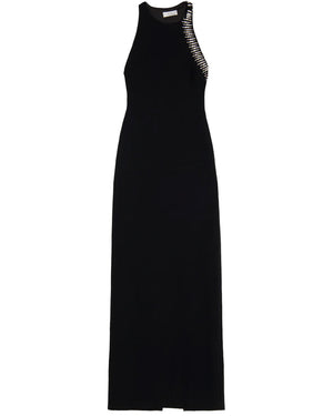 Black Embellished Skyler Maxi Dress