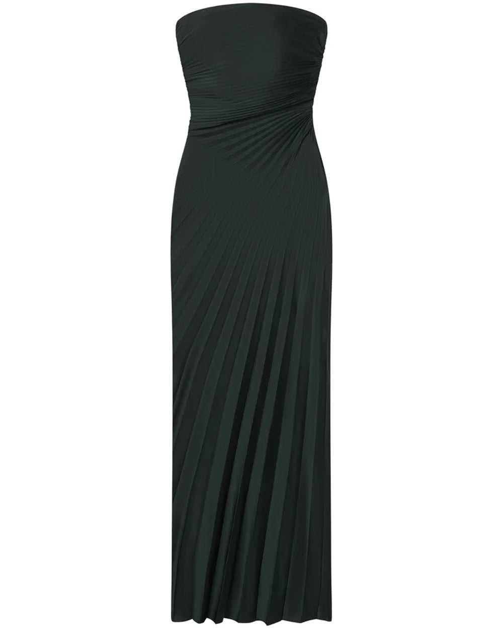 Forest Bianca Pleated Maxi Dress