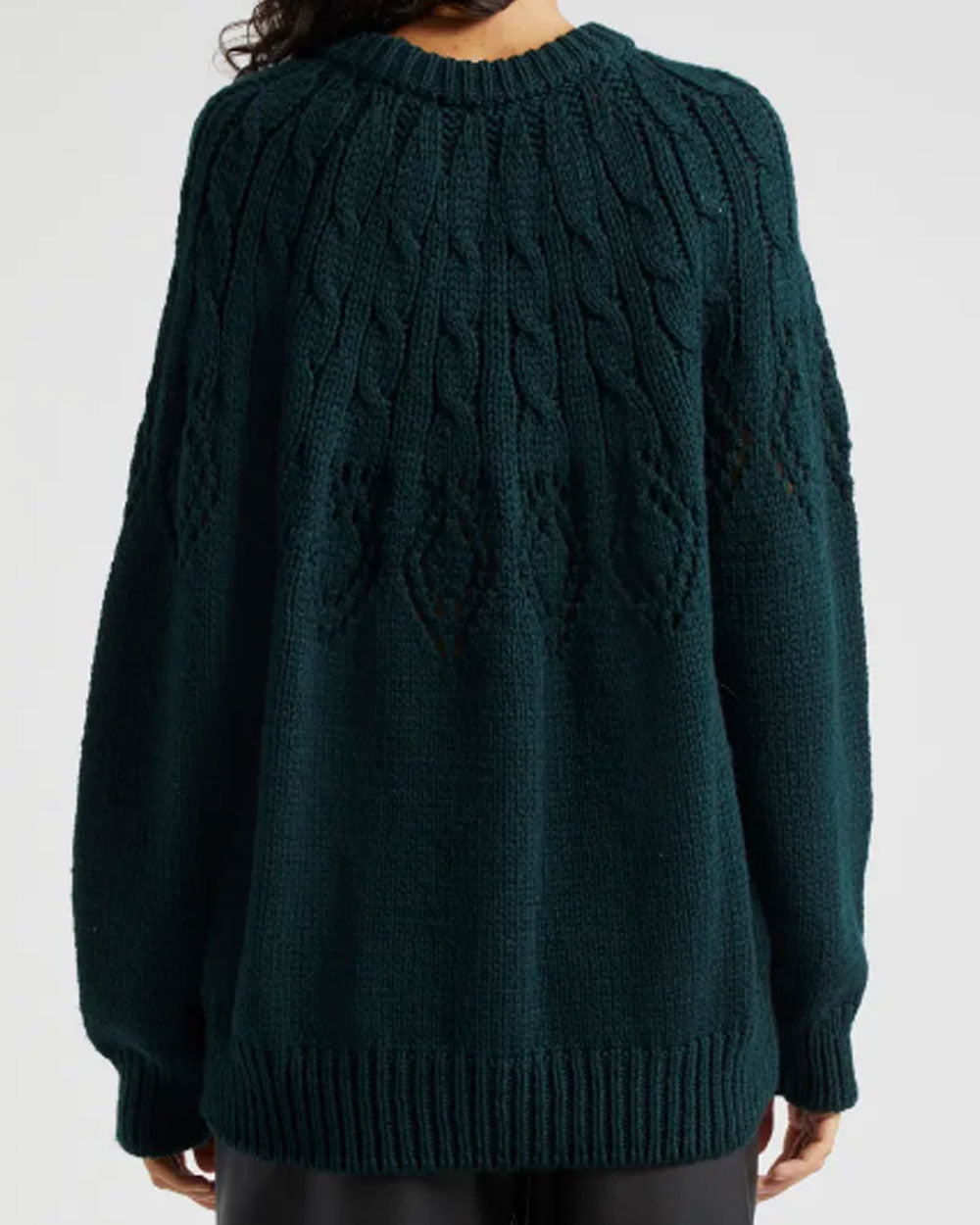 Montie Sweater in Deep Emerald