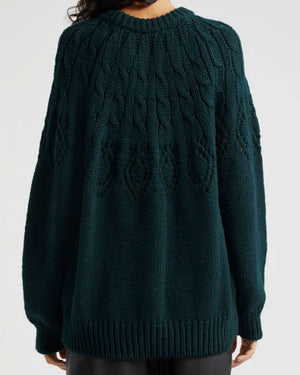 Montie Sweater in Deep Emerald