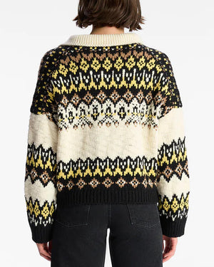 Navy and Natural Fairisle Landry Sweater