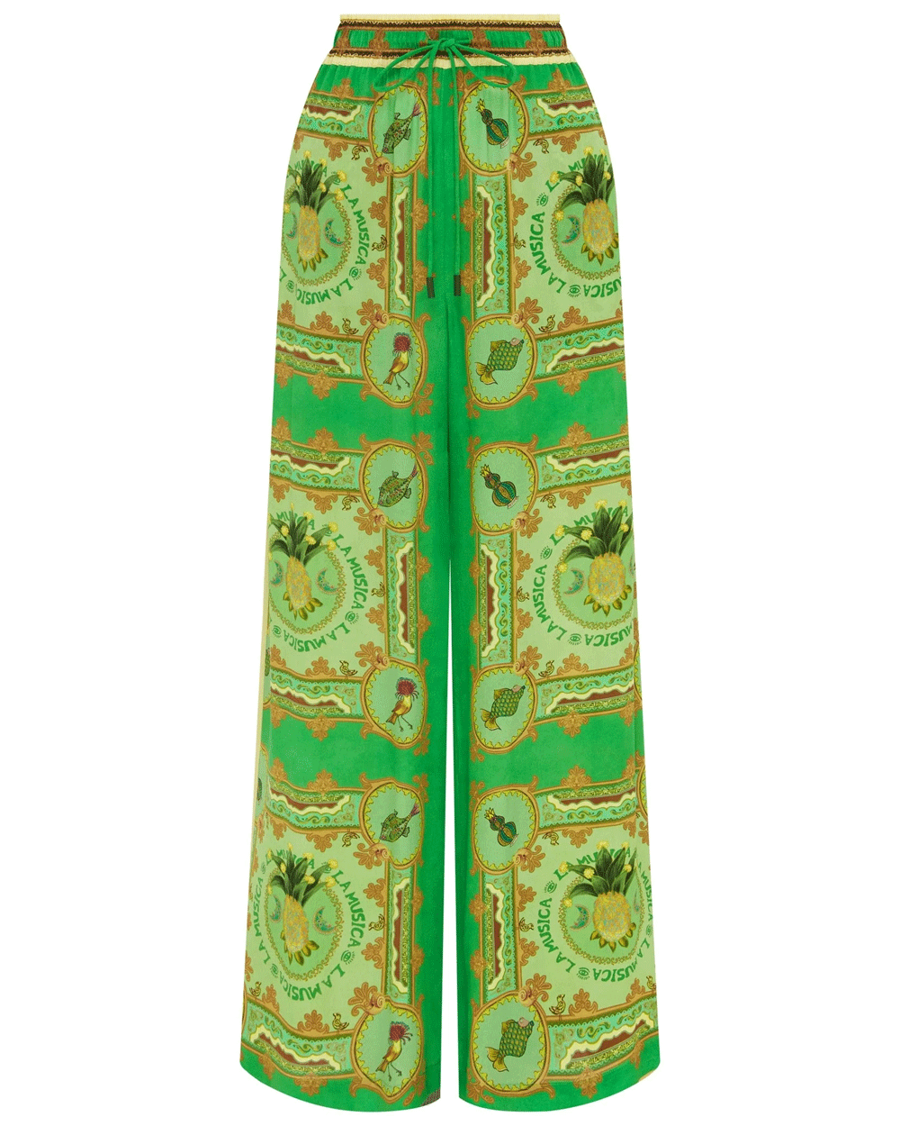 Green Musica Silk Pant