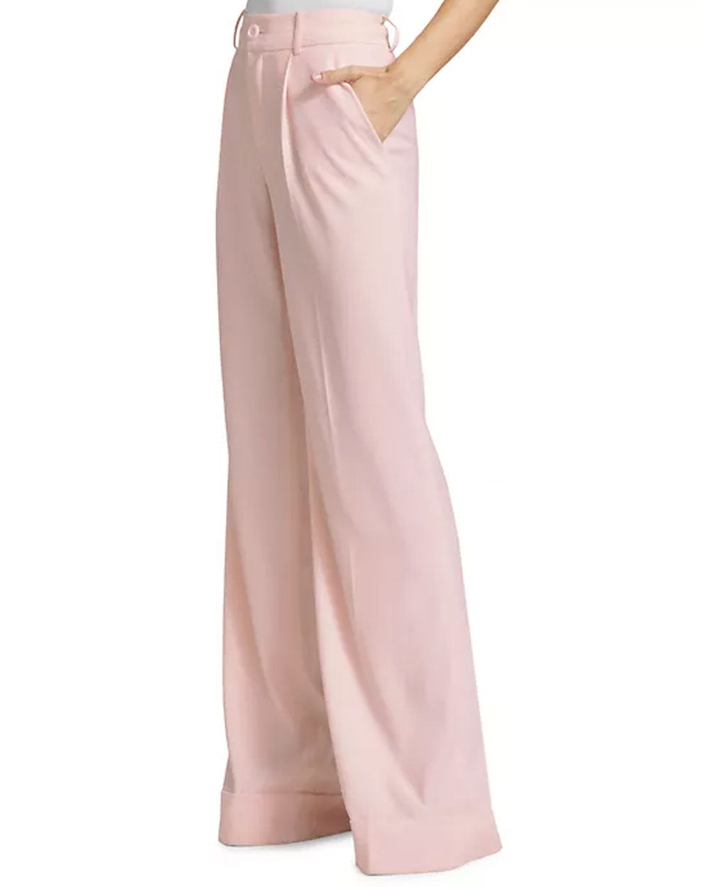 Pearl Blush Tomasa High-Rise Cuff Pant