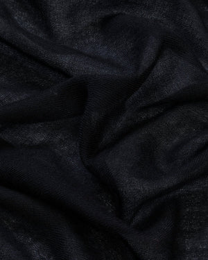 Solid Black Cashmere Stole