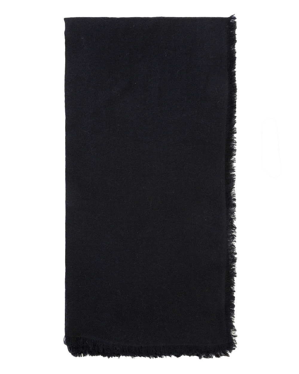 Solid Black Cashmere Stole