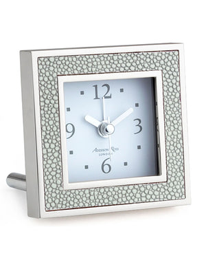 Grey Shagreen Clock