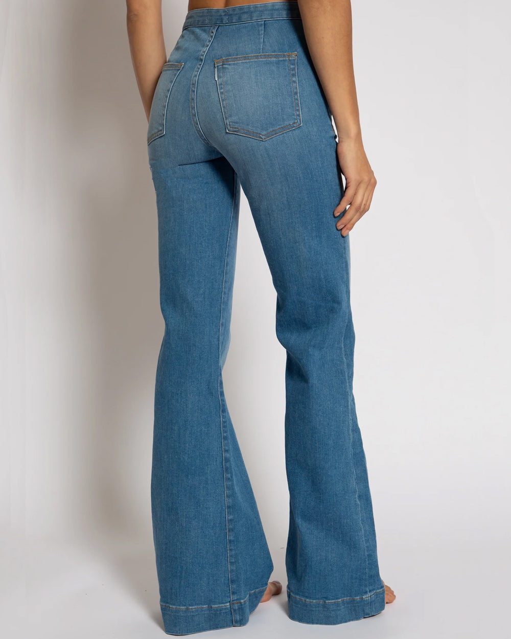 Brickhouse Dynomite Wide Leg Jean in Harbour