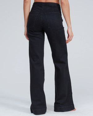 Brickhouse Wide Leg Jean in Rock