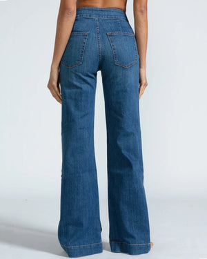 Brighton Wide Leg Jean in Mercury