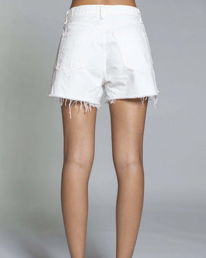 High Rise Short in Ivory