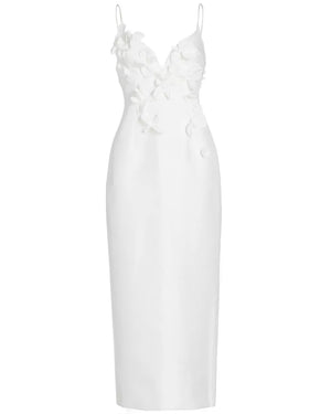 Ivory Isla Column Midi Dress