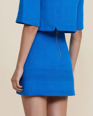 Regal Blue Briar Mini Skirt