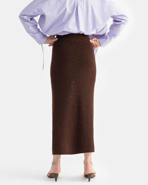 Chocolate Delos Maxi Skirt