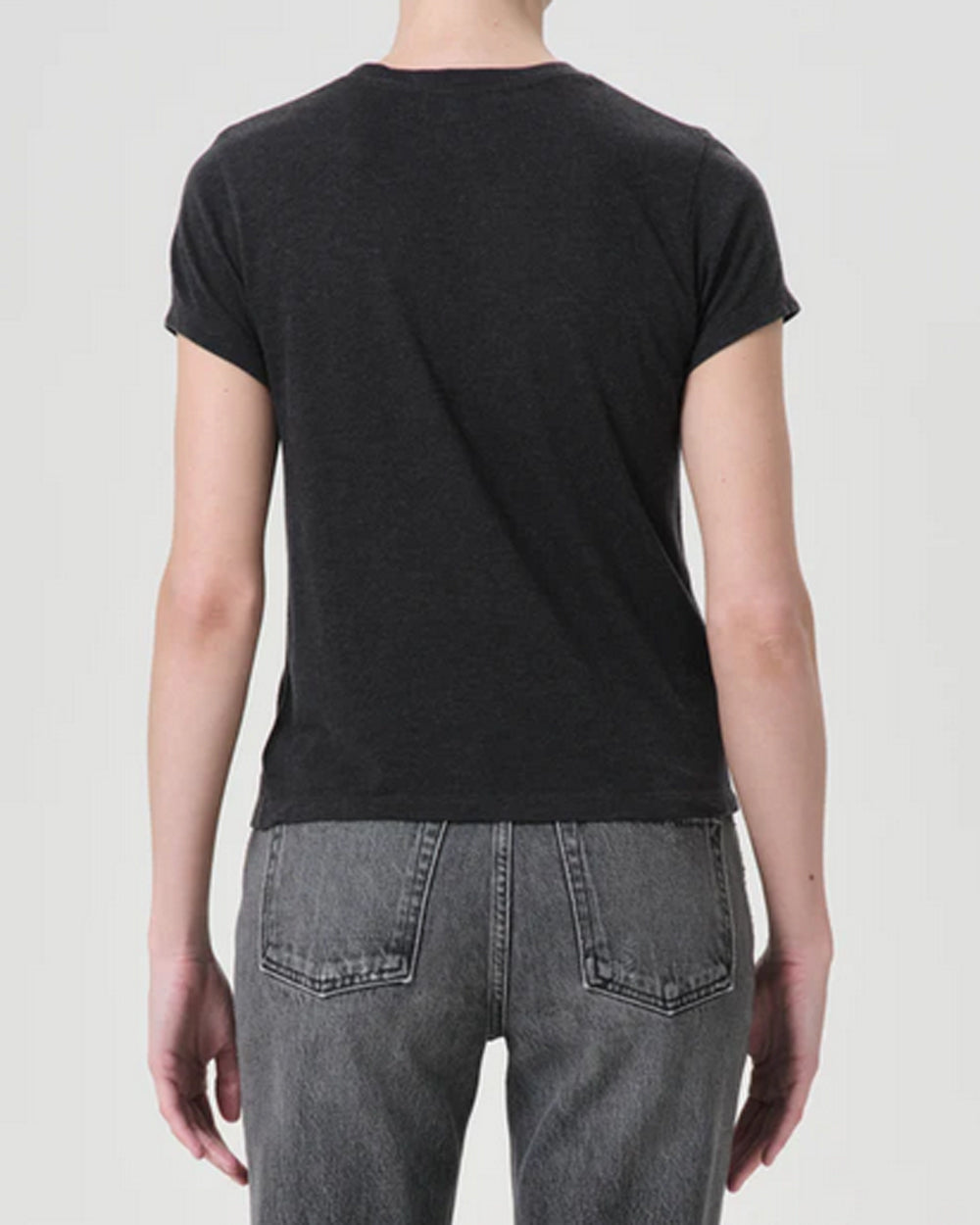 Charcoal Heather Adine Shrunken Tee