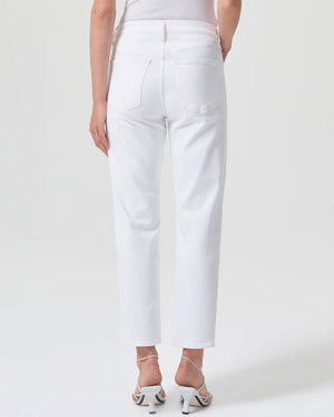 Mid Rise Straight Crop Kye Jean in Cake