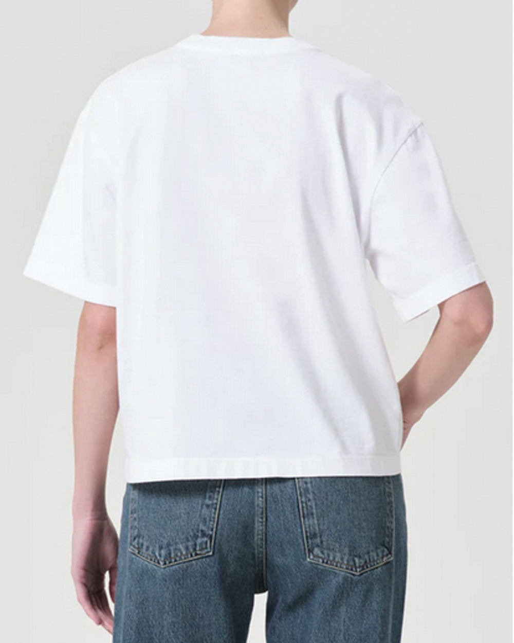 White Sulma Drop Shoulder Tee