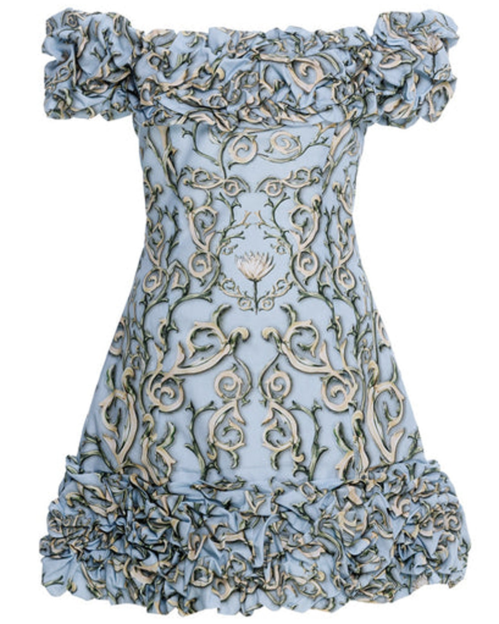 Light Blue Jardin Soledad Mini Dress